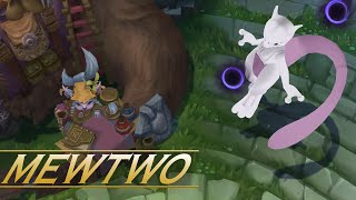 MEWTWO SYNDRA  League of Legends Custom Skin [upl. by Ennaillij]