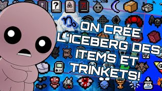 On fait lICEBERG des ITEMSTRINKETS DISAAC EN LIVE Préparatif Le Lore de The Binding of Isaac [upl. by Nylanaj410]