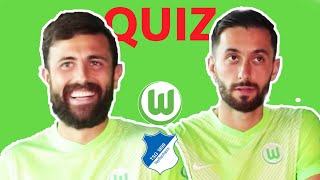 Mehmedi amp Ginczek vs Malli amp Kasten  SPIELTAGSQUIZ vor VfL Wolfsburg  TSG Hoffenheim [upl. by Galatea643]