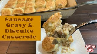 Sausage Gravy amp Biscuits Casserole [upl. by Idnat]