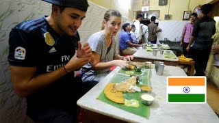 Foreigners react to UNIQUE SOUTHERN INDIAN FOOD  First time in CHENNAI [upl. by Irneh]