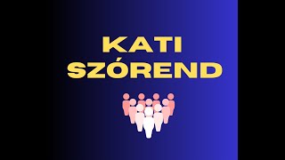 KATI szórend a németben [upl. by Kolodgie408]