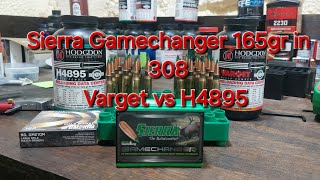 SIERRA GAMECHANGER 165GR RELOADS FOR 308 WIN WITH VARGET AND H4895 ON SAVAGE 110 CARBON TACTICAL [upl. by Aneeg]