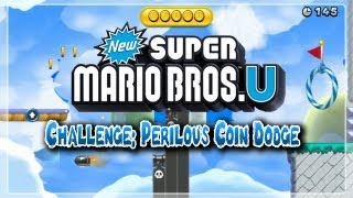 New Super Mario Bros U Challenge Perilous Coin Dodge [upl. by Obbard]