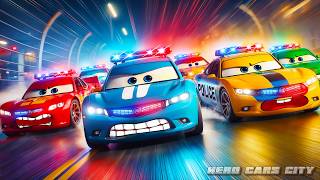 Classic Police Cars vs Sports Police Cars Who Wins the Ultimate Race Battle Police Cars Evolution [upl. by Heron11]