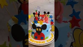 Mickey Mouse cake for twins by kandyskafe [upl. by Madea40]