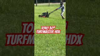 TORO 30” TURFMASTER HDX tinyhomebuild gardening diy lawnmaintenance semioffgrid [upl. by Airotna]