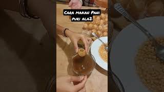 Cara makan Pani puri snack India ala kami 😄 [upl. by Retluoc]