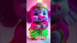 Shree Ganesh Aarti shorts viral trending ganesh ganesha ganpati cute bappa song ytshorts [upl. by Nirrej]