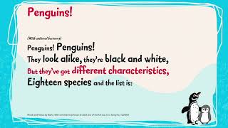 Penguins Words on Screen™ Preview  dothewaddle [upl. by Nan]