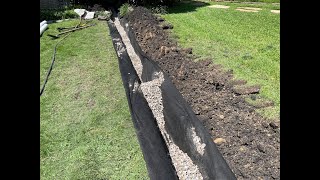 How to Install a French Drain Correctly  Step by Step [upl. by Clorinda]