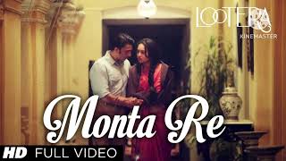 Monta Re Cover LOOTERA MOVIE montare lootera coversong youtube love music hindi [upl. by Bourn470]