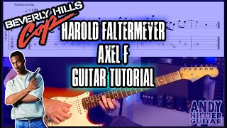 Beverly Hills Cop Theme Axel F Guitar Tutorial [upl. by Tammy]