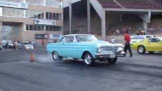 Pinks Armdrop Bandimere Speedway Fast Eddies 65 Falcon [upl. by Neale517]