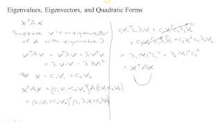 Eigenvalues Eigenvectors and Quadratic Forms [upl. by Robinet]