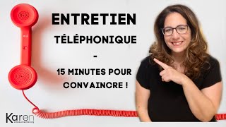 Entretien téléphonique  15 minutes pour convaincre  exemples de questions [upl. by Hollah]