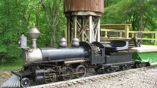 260 live steam locomotive Mill Creek Central  Mountain Division  Back Yard Track Train Railroad [upl. by Sublett]