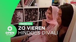 Zo vieren Rotterdamse hindoes dit jaar Divali  Trending [upl. by Nnaeitak261]