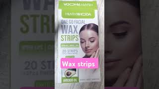 One go facial wax strips upper lipscheekschin 20 strips 199 trending shots fashion [upl. by Ayot]