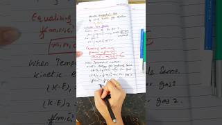 Derivation of Avogadros law from Kinetic gas equation [upl. by Enovi232]