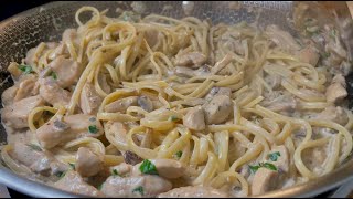 a secret and the most delicious Alfredo pasta ever Quick and easy recipe [upl. by Shae]