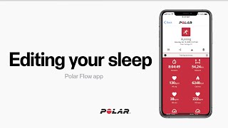 Polar Flow app  Editing your sleep [upl. by China]