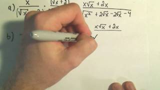 Rationalize the Denominator  Example 2 [upl. by Nnyletak]