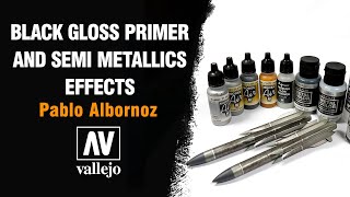 BLACK GLOSS PRIMER amp SEMIMETALLICS EFFECTS by Pablo Albornoz✈️⚙️ [upl. by Acker671]