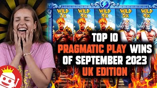 🔥 TOP 10 PRAGMATIC PLAY COMMUNITY WINS OF SEP 2023 🇬🇧 UK EDITION [upl. by Viva]