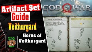 God of War  All Artifact Locations for Veithurgard  Horns of Veithurgard [upl. by Iridis]