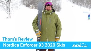 Thoms ReviewNordica Enforcer 93 Skis 2020Skiscom [upl. by Eednas359]