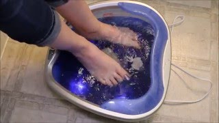 Homedics  Bubble Bliss Deluxe Footbath  Foot spa Review review vlog canada [upl. by Idmann654]