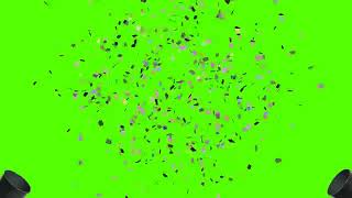 CONFETTI GREEN SCREEN ANIMATIONS EFFECT FREE TO DOWNLOAD [upl. by Gerkman]