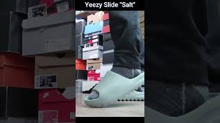 Yeezy Slide quotSaltquot On Feet [upl. by Iong180]