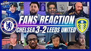 CHELSEA amp LEEDS FANS REACTION TO CHELSEA 32 LEEDS  FA CUP [upl. by Adamina786]