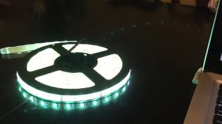 Controllable Christmas Lights using RGB LED strip and Raspberry Pi [upl. by Eilyk243]