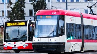 RUSH HOUR PUBLIC TRANSPORT GDANSK POLAND [upl. by Gaskins271]