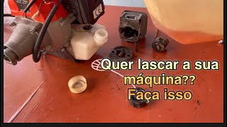 Quer lascar a sua roçadeira Use gasolina assim [upl. by Aneram487]