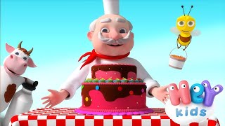 THE BAKER  Cooking Song For Kids  More Nursery Rhymes  HeyKids [upl. by Cirtemed]