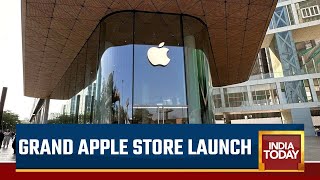 Watch Exclusive Ground Report From Indias First Apple Own Store In BKC Mumbai [upl. by Sikorski994]