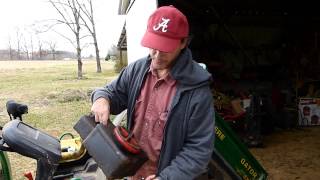 John Deere Gator 4x2 Oil Change [upl. by Ennasil454]