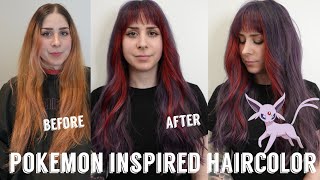 Hair Transformations with Lauryn Purple and Accent Red Hair Ep 186 [upl. by Wolpert]