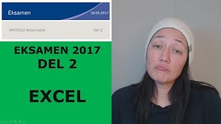 FINNE TYPETALL MEDIAN OG GJENNOMSNITT I EXCEL Eksamensoppgave 2017 [upl. by Tsnre]