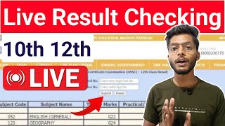 Live Result Checking  MP BOARD RESULT 2024  10th 12th [upl. by Asetal]