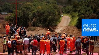 New video captures moment of deadly dam collapse in Brazil [upl. by Hoffert]