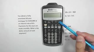 How To Calculate Loan Payments with BAII Plus Calculator by Texas Instruments Mortgage Auto Loan [upl. by Basia915]