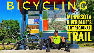 Bicycling The Minnesota River Bluffs LRT Regional Trail [upl. by Aikyt]