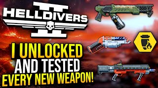 Helldivers 2  I Tested EVERY New Weapon in the Freedoms Flame Warbond [upl. by Wymore]