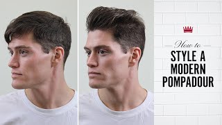 How to Style a Modern Pompadour [upl. by Llejk]