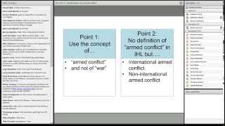 OLS HLP Session 4  Qualification of Armed Conflict and Determining the Applicable Law [upl. by Ahtenek]